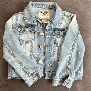 OshKosh B'gosh Blue Denim Jacket with Heart Accents